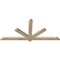 Ekena Millwork Kennewick Rough Sawn Timber Gable Bracket, Douglas Fir, 72"W x 33"H x 2"D x 4"F, 11/12 Pitch GBW072X33X0204KEN00RDF - alternate 2